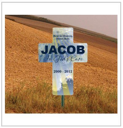 24"x33" Roadside Memorial Cross Sign