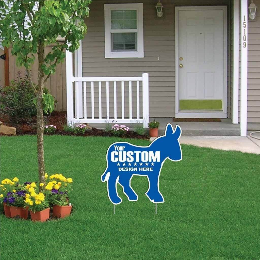 Donkey Shaped Yard Sign - 22" Corrugated Plastic