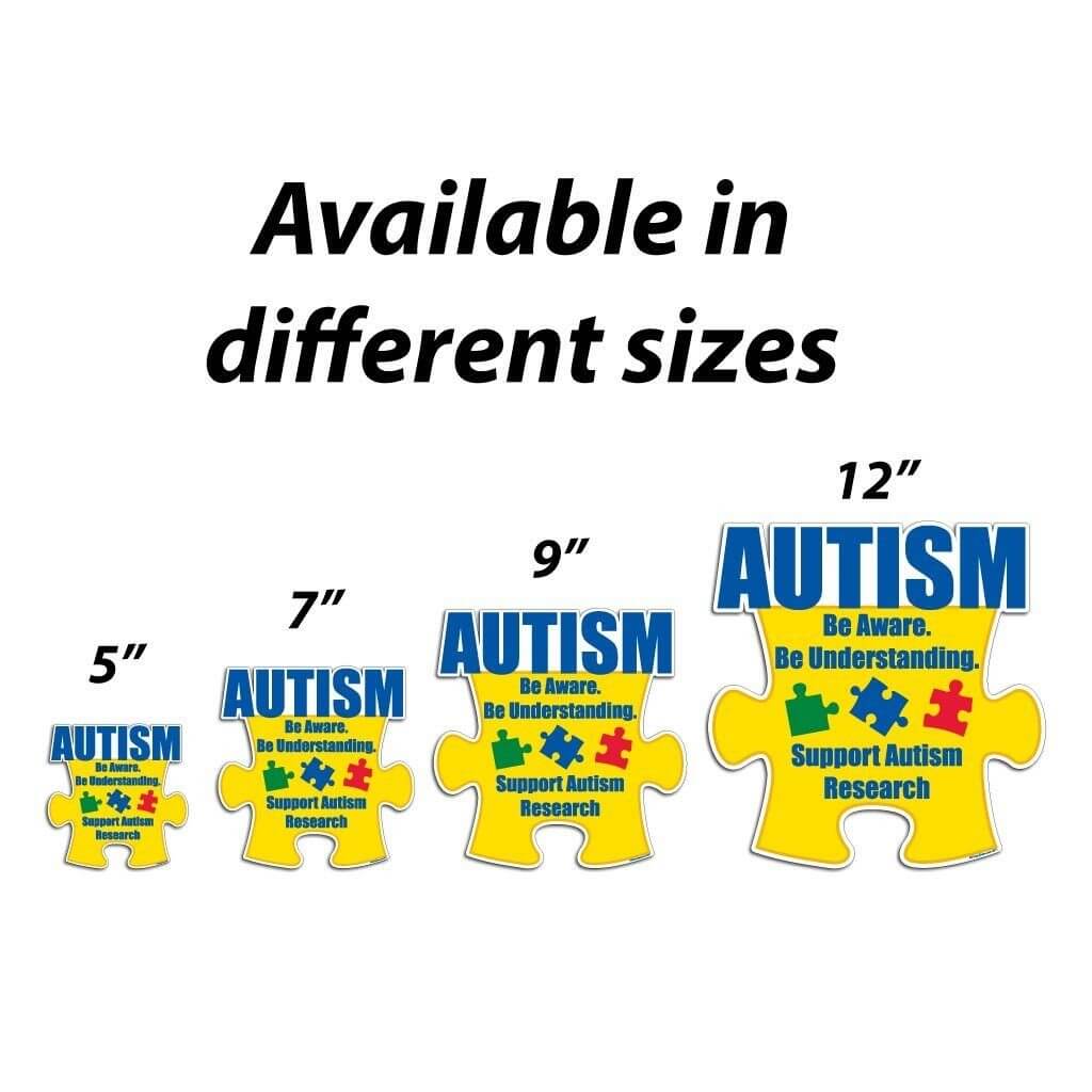 Autism Awareness Puzzle Piece "Be Aware..." Vinyl Decal
