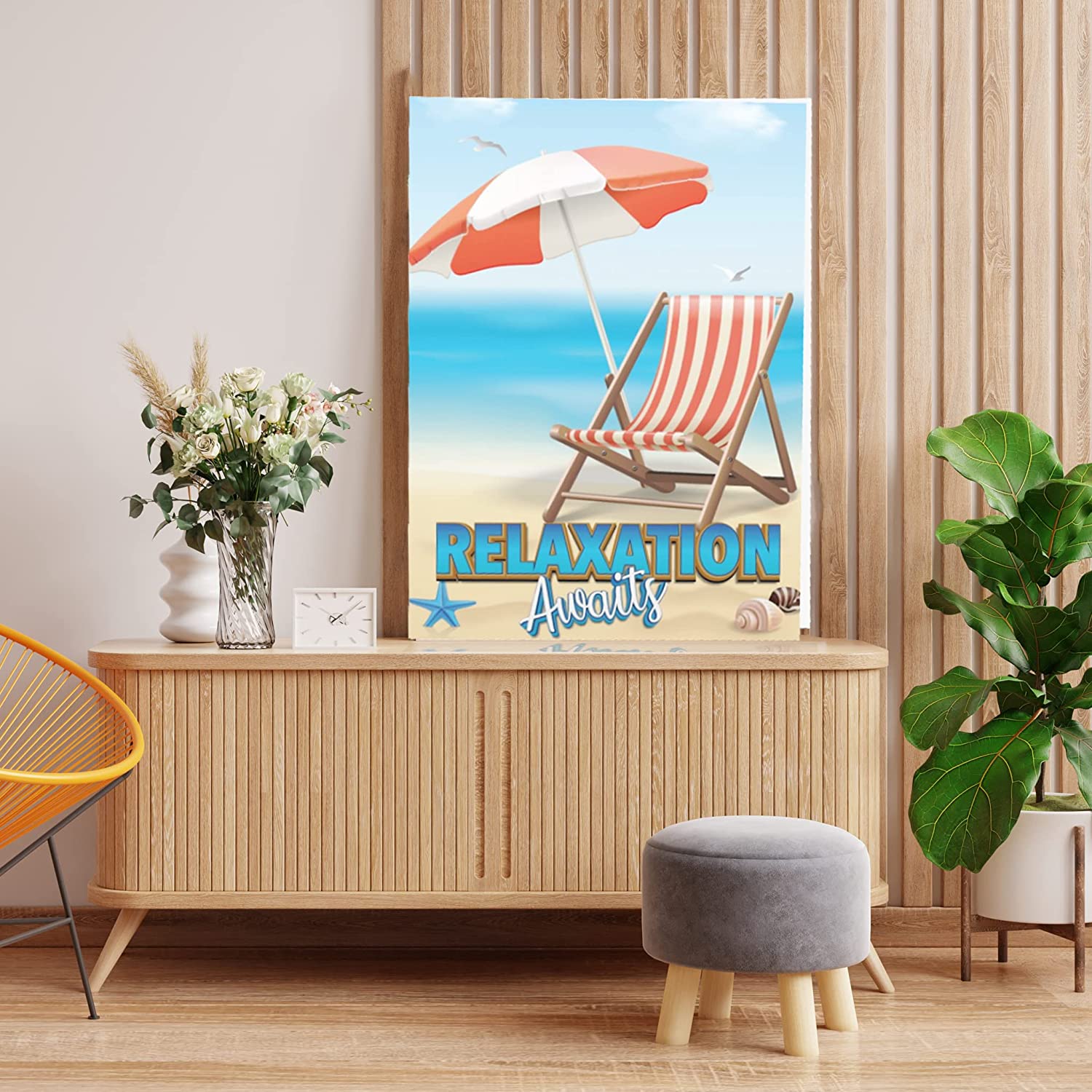 2'x3' Relaxation Awaits Retirement Greeting Card