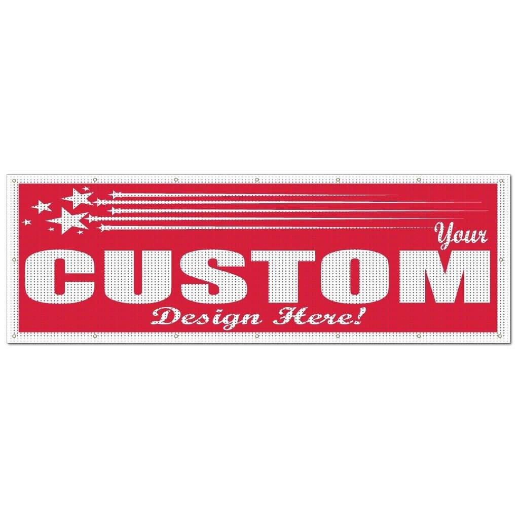 Custom 2'x6' Mesh Vinyl Banner