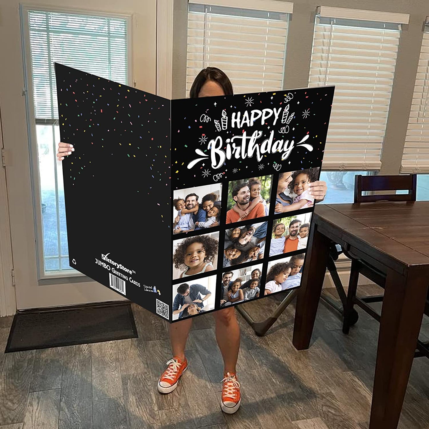 3' Custom Happy Birthday Photo Greeting Card