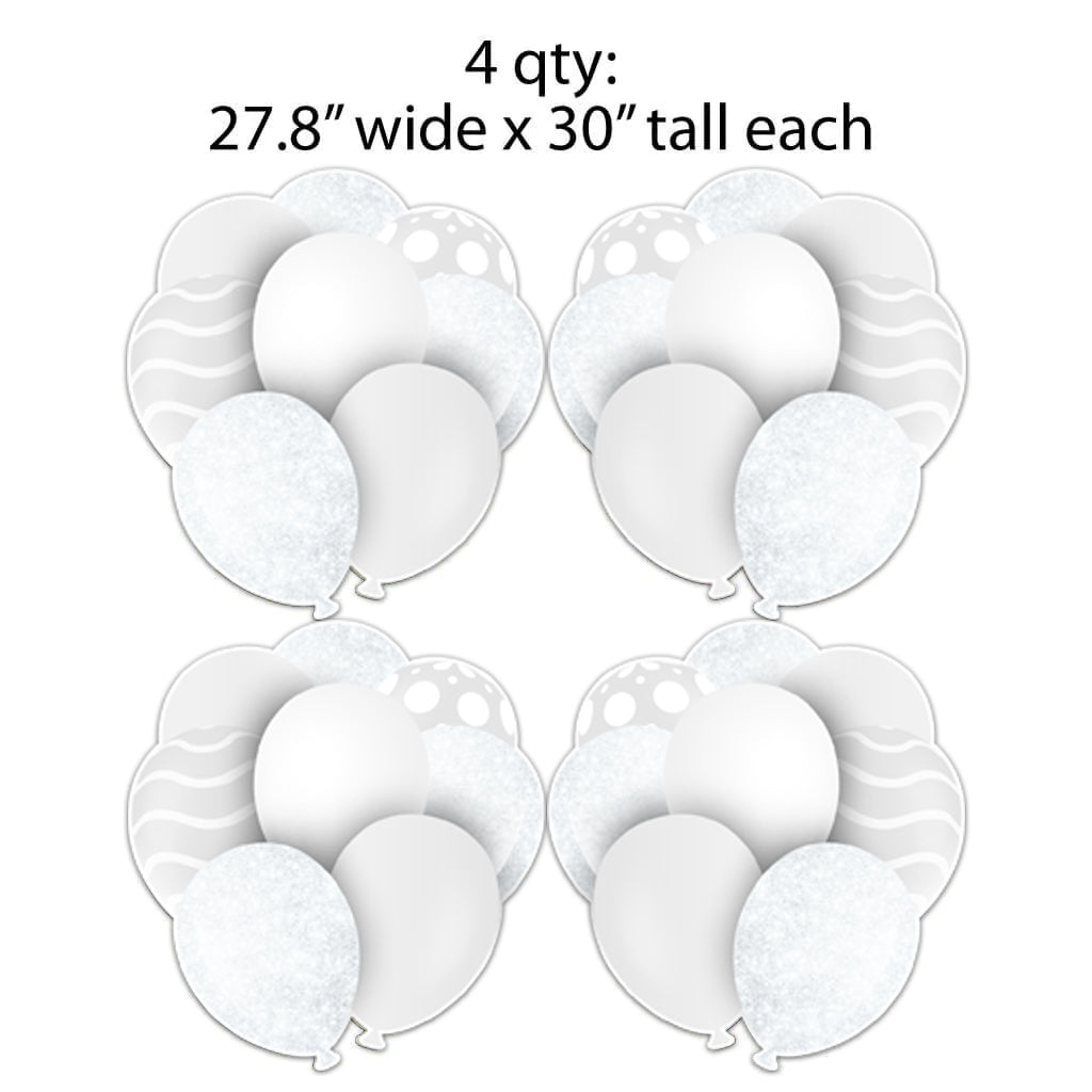 30" Balloon Bouquet Flair Set of 4 Signs for Yard Card Business