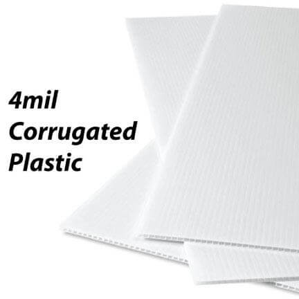 2'x4' Full Color Union Made Corrugated Plastic Yard Signs