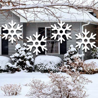 Large Hanging Snowflakes Decorations
