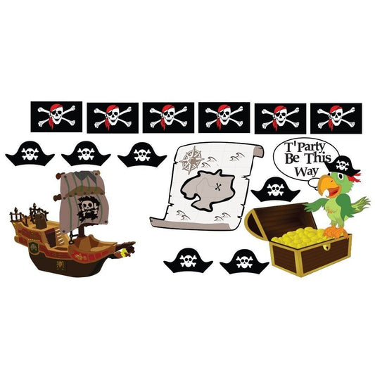 Pirate Party Pathway Markers - Pirate Themed Birthday Yard Decoration - FREE SHIPPING