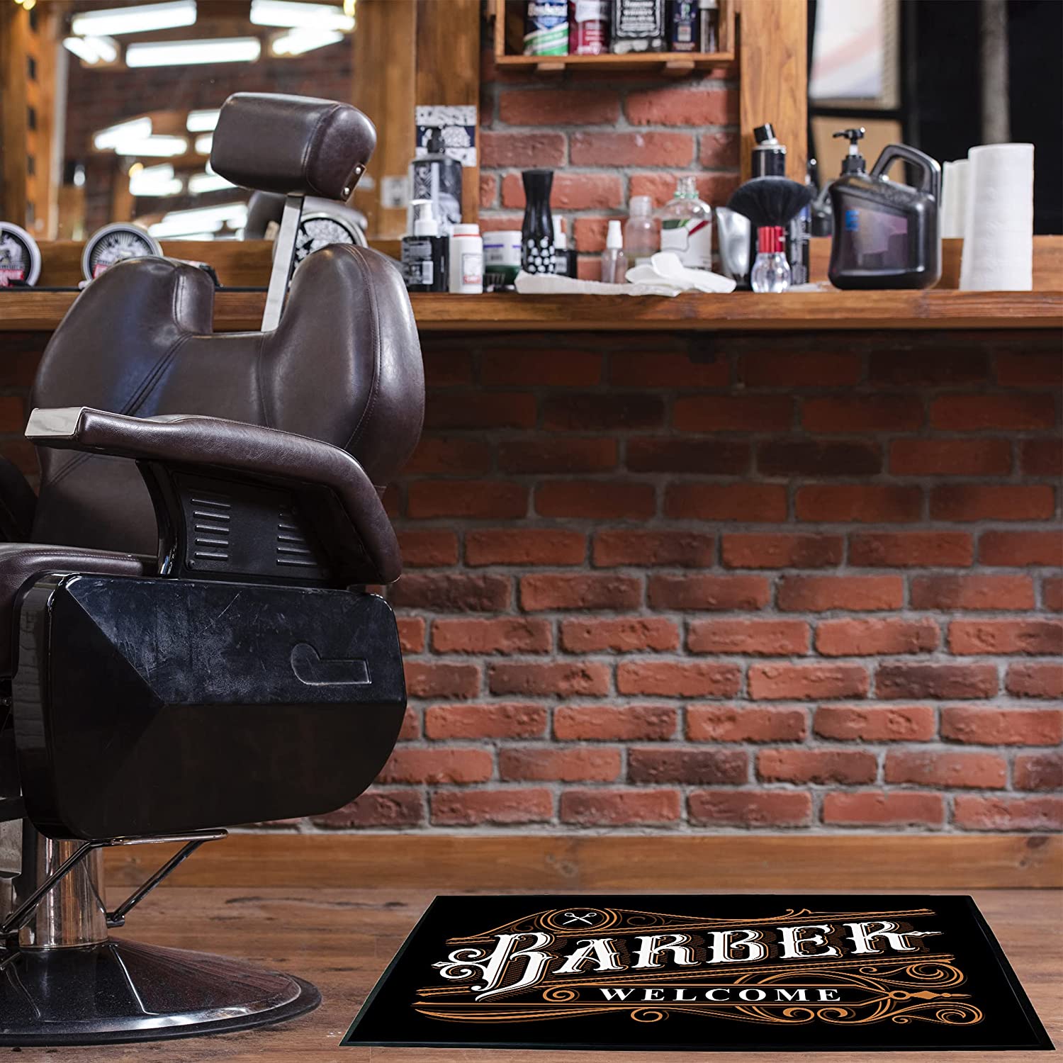 barbershop doormat