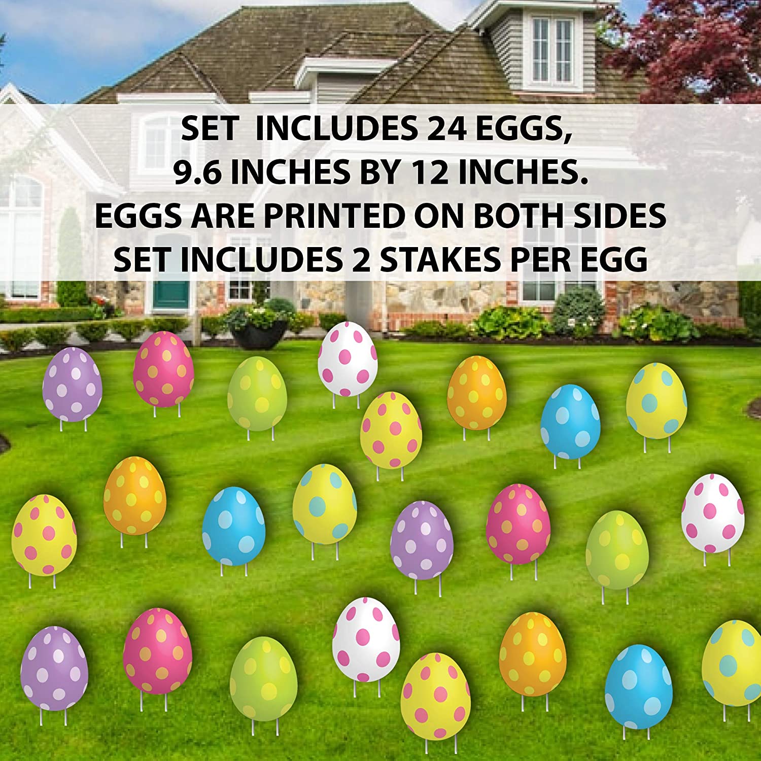 easter eggs yard signs
