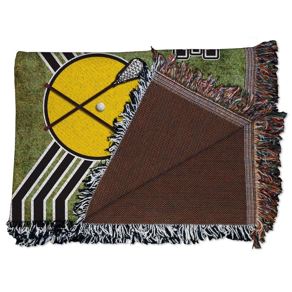 Lacrosse Dad Woven Blanket
