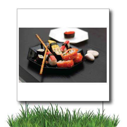 2'x2' Asian Restaurant Sign #2 with White Background