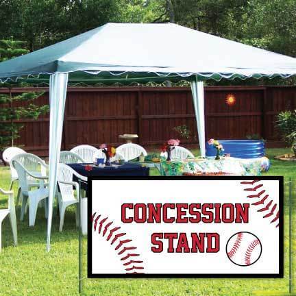 Concessions Banner - Baseball Concessions Waterproof Vinyl Banner