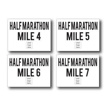 Custom Half Marathon Simple yard Sign Package