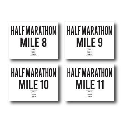 Custom Half Marathon Simple yard Sign Package