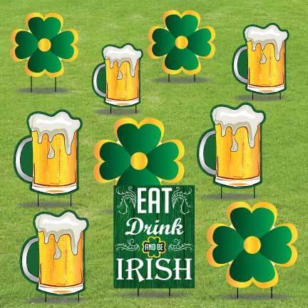 Eat Drink And Be Irish St. Patrick's Day Yard Decorations