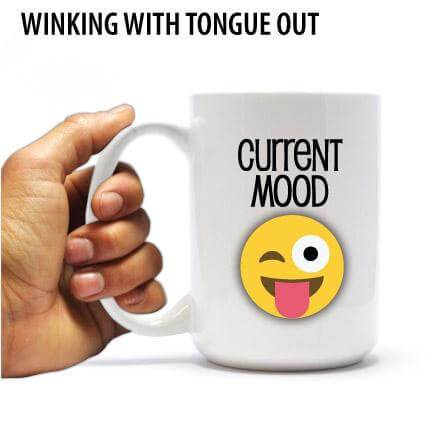 Current Mood Emoji Coffee Mugs