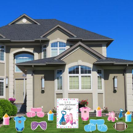 Gender Reveal - Is it a Little Gentleman or a Little Lady - Yard Decoration