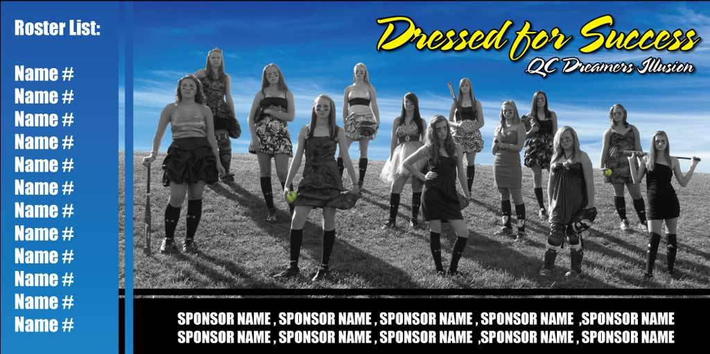 Team Banner - Custom Individual Photos and Sponsor Designs