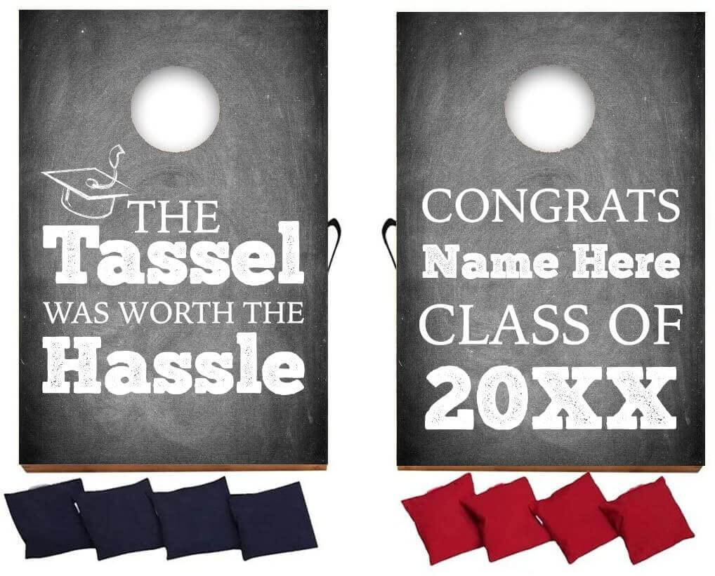 custom graduation bag toss game