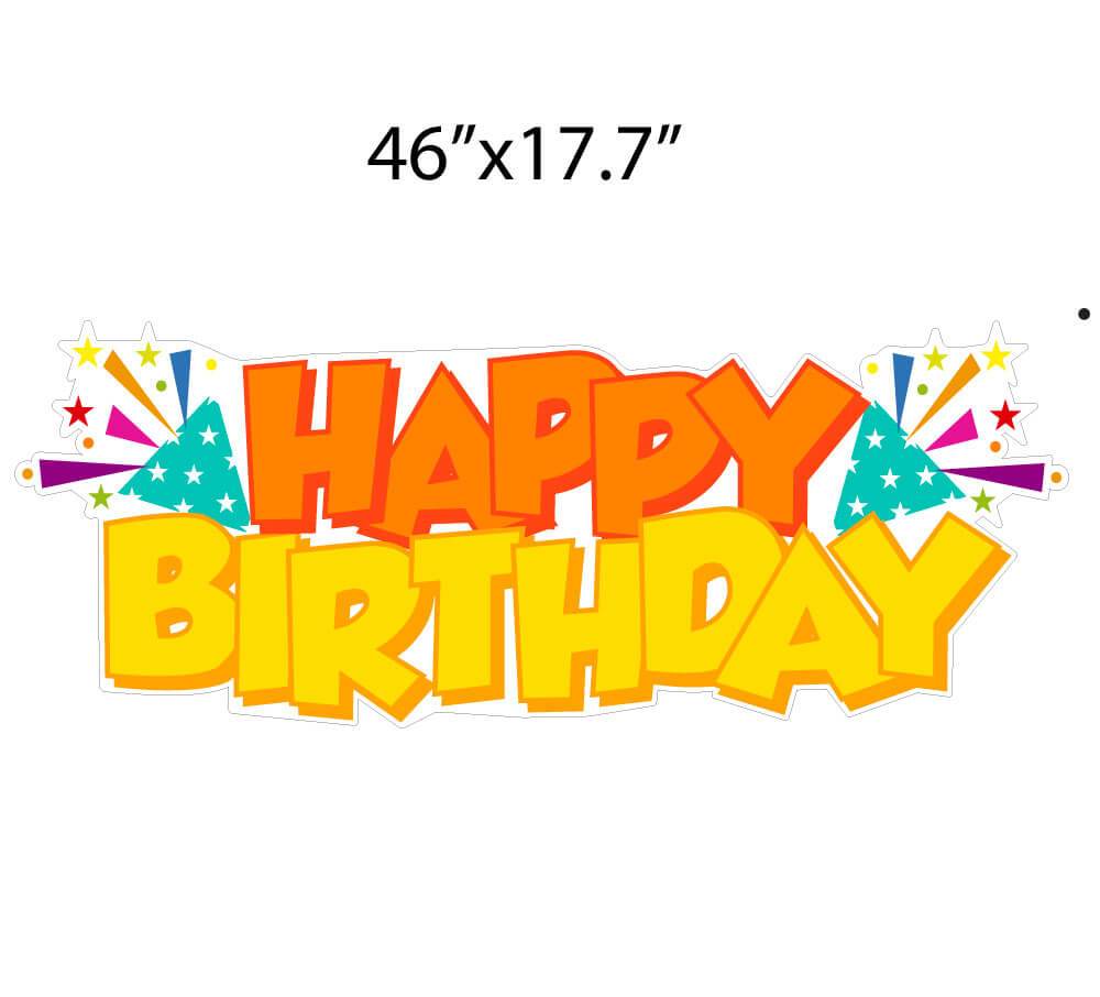 Happy Birthday Celebration Yard Sign Flash