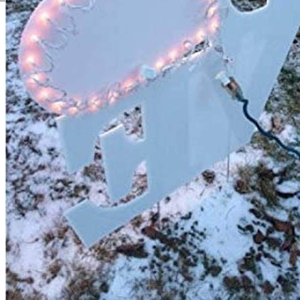 lighted yard sign HOPE