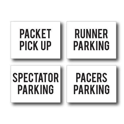 Half Marathon Race Yard Sign Package