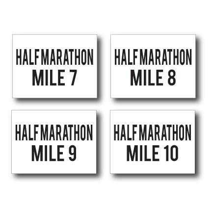 Half Marathon Simple Yard Sign Package