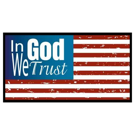 In God We Trust Banner - Flag Waterproof vinyl Banner