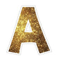 gold sparkle common yard letters