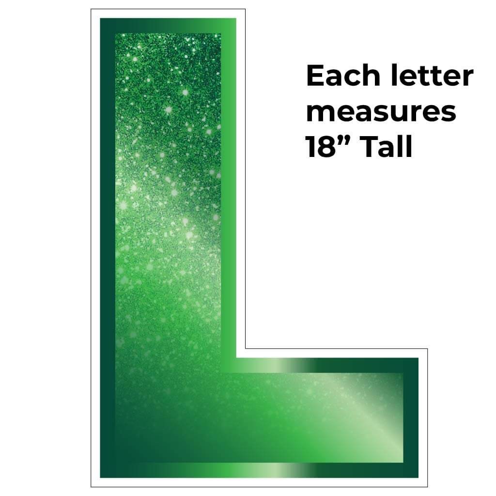 Green Glitter Gradient St. Patrick's Day Yard Card