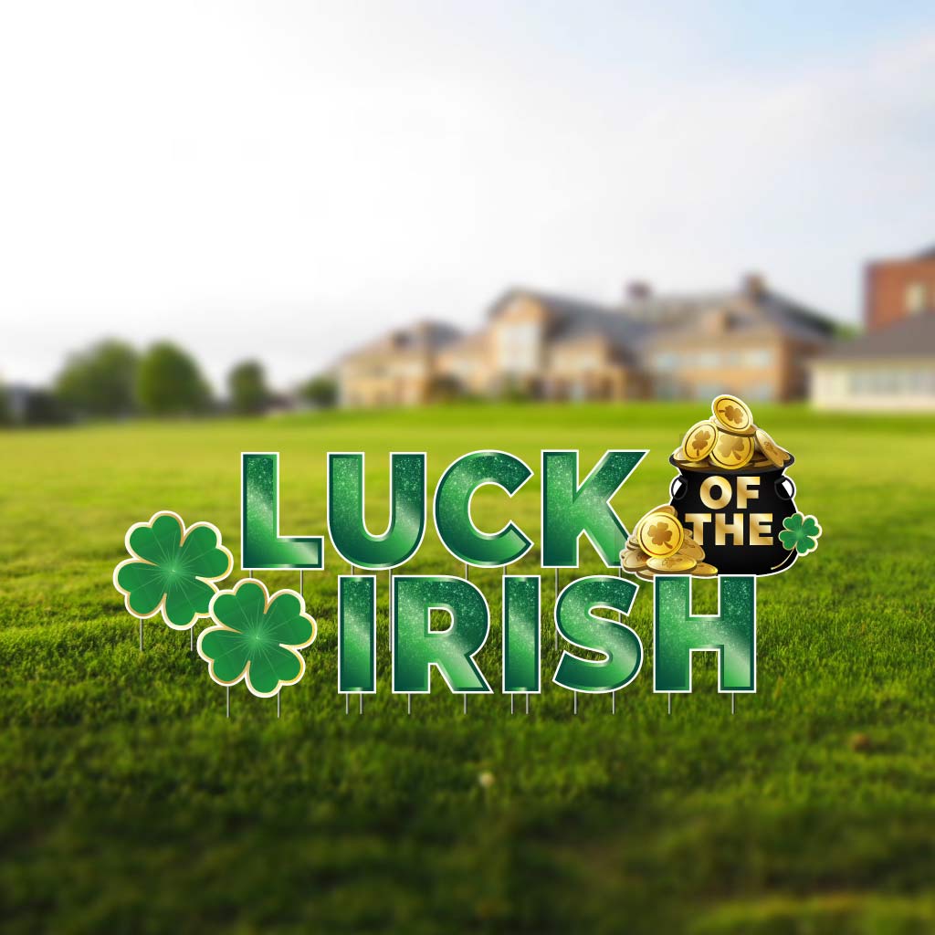 Luck of the Irish Yard Card Decoration