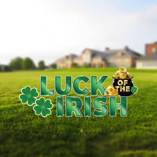 Luck of the Irish Yard Card Decoration