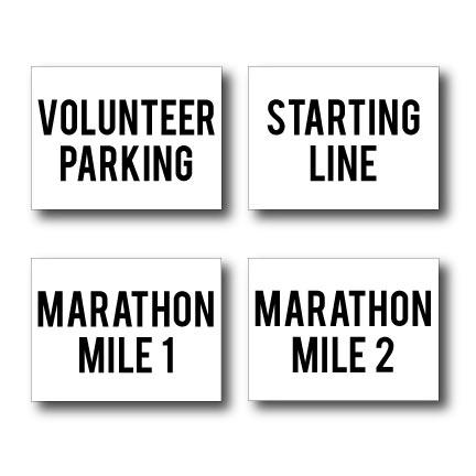 Marathon Race Yard Sign Package