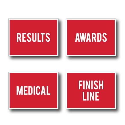 Marathon Race Yard Sign Package Red