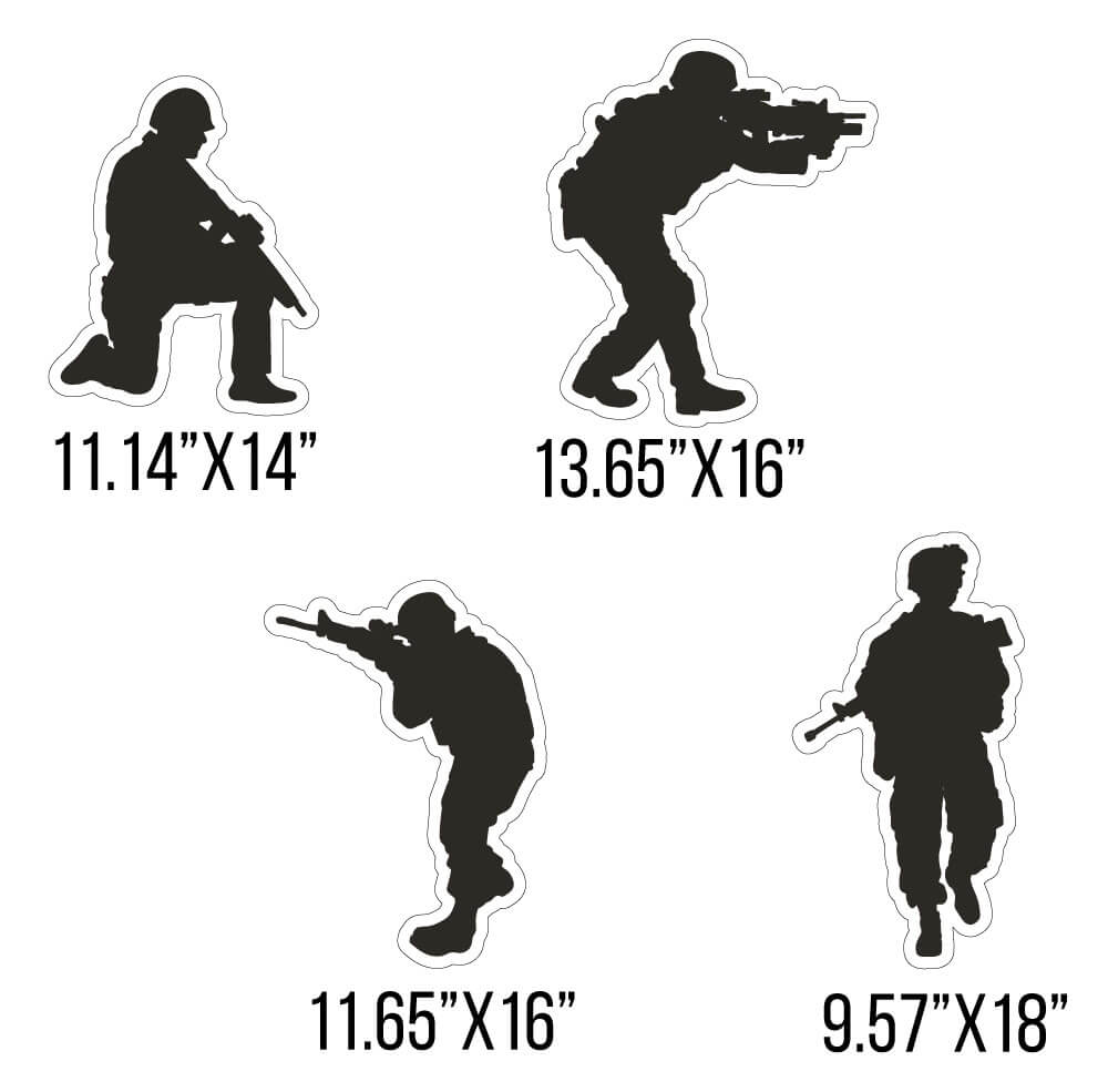 Military Theme Yard Greeting Accessories - 13 pc set