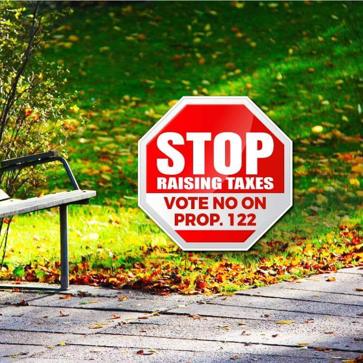 Custom 23.5" Octagon Shaped Custom Yard Signs