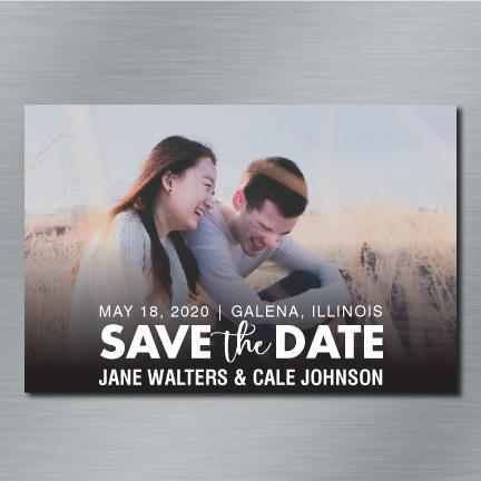 Save the Date Custom 4"x6" Refrigerator Magnet - FREE SHIPPING