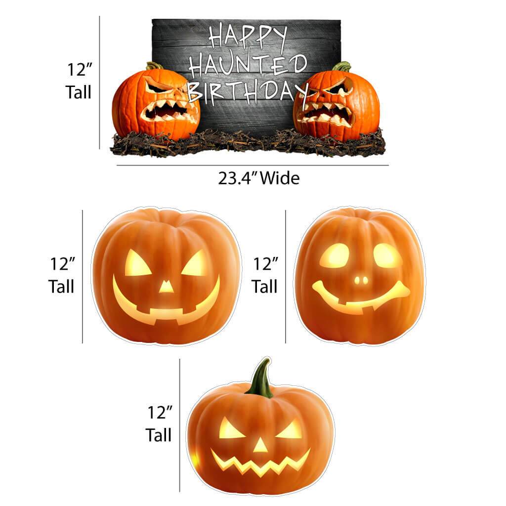 Scary Pumpkins Birthday Yard Decoration