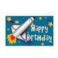 space birthday sign