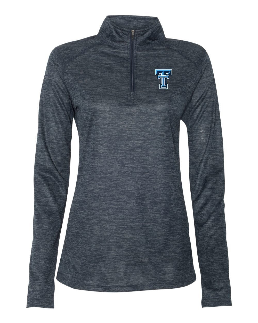 Triopia Trojans Women's Tonal Blend Quarter Zip Pullover