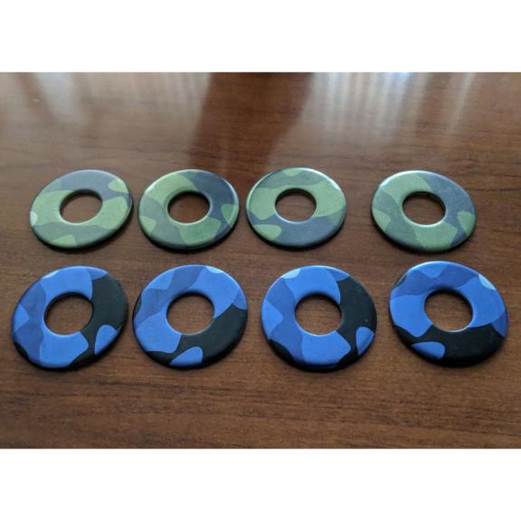 Green & Blue Camoflauge Washer Toss Outdoor Game