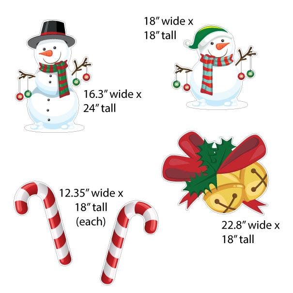 Christmas Yard Card White Christmas