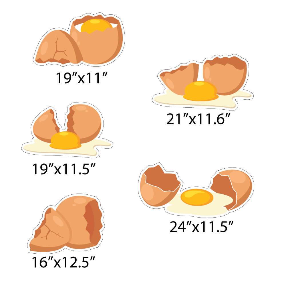 broken egg yard card