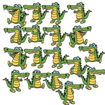Gators Yard Decoration with stakes- Set of 18 with 18 short stakes