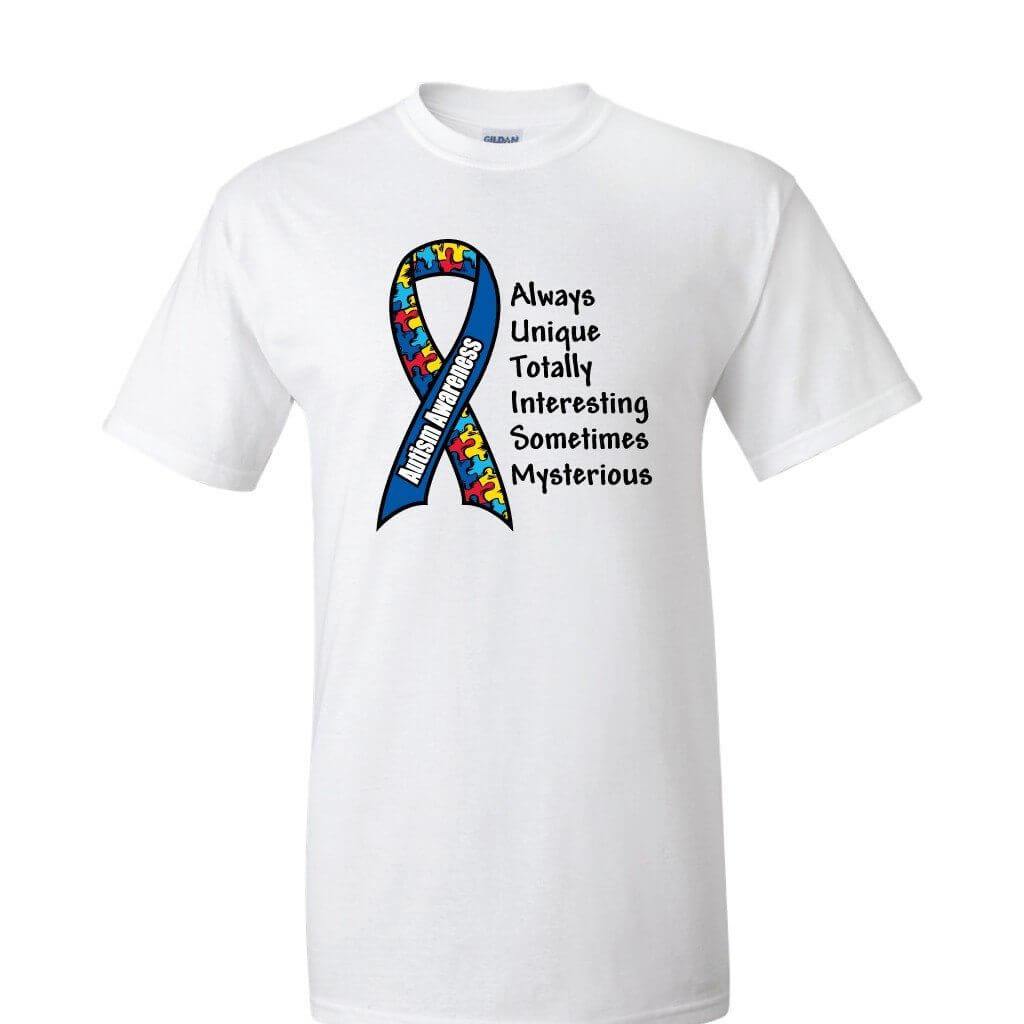 Autism Awareness Shirt 'Autism Ribbon' - FREE SHIPPING
