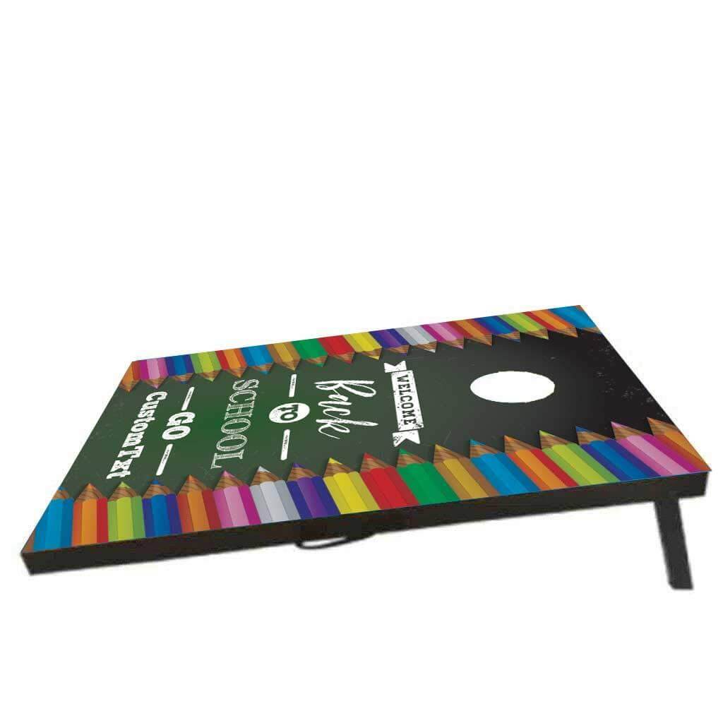 Custom Welcome Back to School Cornhole Bean Bag Toss Game FREE SHIPPING