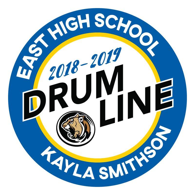 Marching Band, Drumline or Color Guard Round Magnets