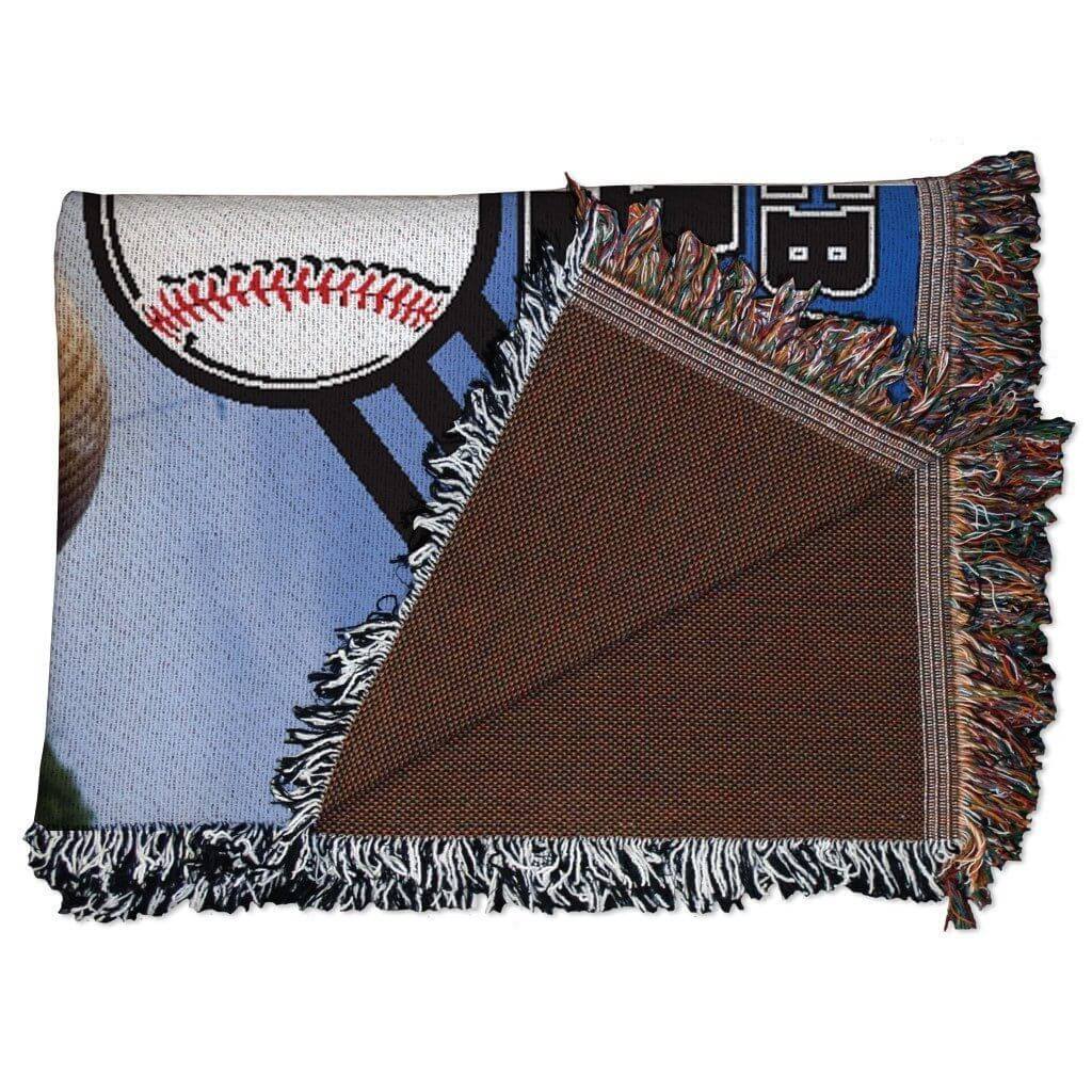Baseball Dad Woven Blanket