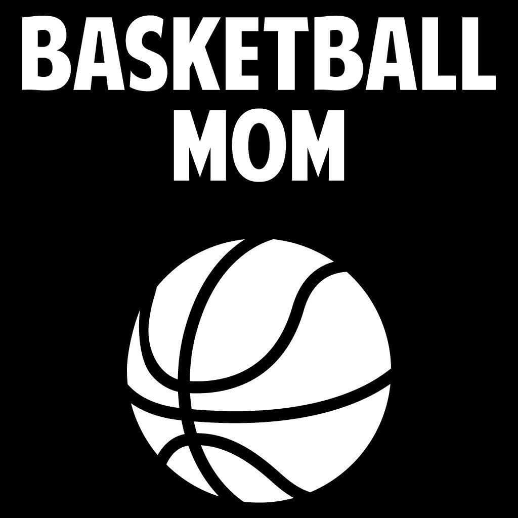 Basketball Mom Black Folding Camping Chair with Carry Bag