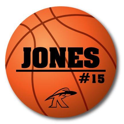 Custom 22" Basketball Player Name, Number and Mascot Fence & Yard Signs