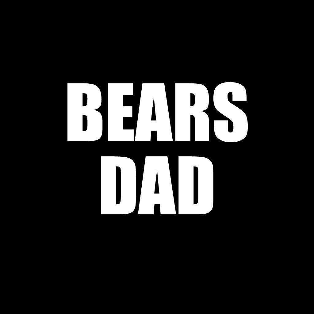 Bears Dad Black Folding Camping Chair with Carry Bag